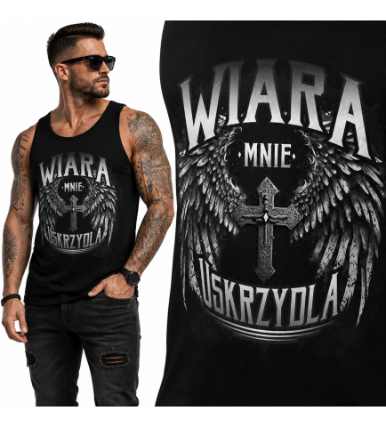 tank-top Chrześcijański    Wiara mnie Uskrzydla